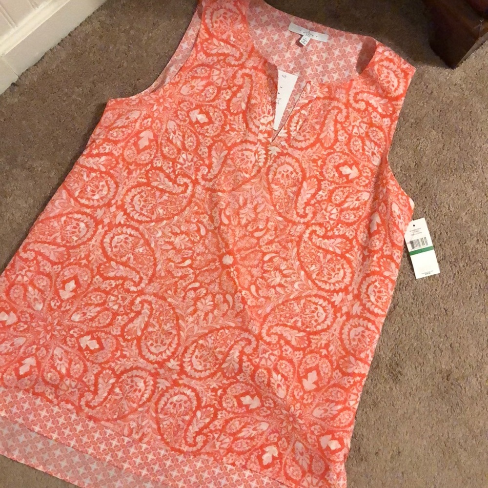 Sheer/lined sleeveless top ✨